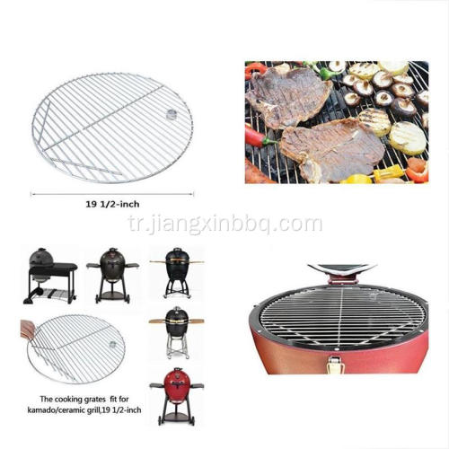 Kamado Grill için 19.5 İnç Pişirme Izgarası